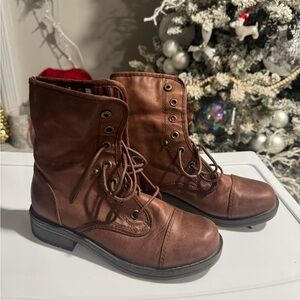 American Eagle By Payless Brown Combat Boots